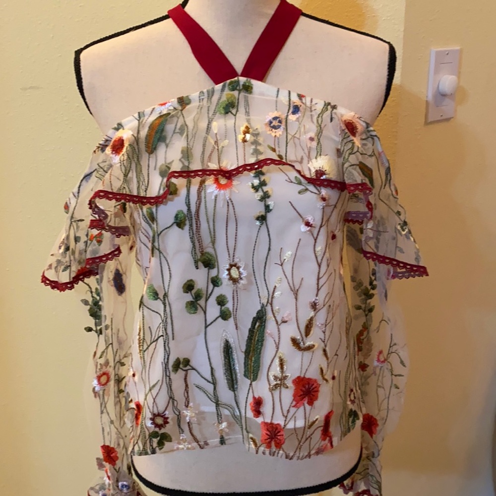 Beautifully embroider blouse.